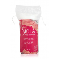 SIOLA Коллекция 1 Art Flower Ватные диски 50шт прошитые